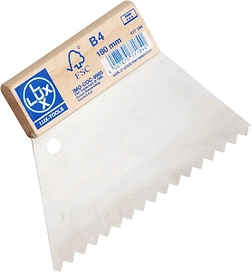 Шпатель зубчатый LUX-TOOLS Classic 180 мм В4
