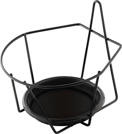 Кронштейн настенный для горшков LUX-TOOLS 20 см черный 