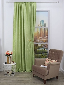 Штора портьерная Amore Mio САБРИНА 15610 270х140 см салатовая 1 шт
