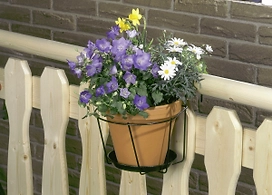 Кронштейн настенный для горшков 16,5 см черный