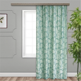 Штора портьерная WITERRA О43712 ЖАККАРД 135х260 см фисташка