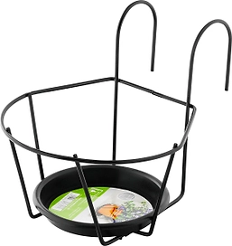 Кронштейн настенный LUX-TOOLS 20 см черный 