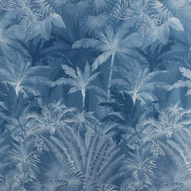 Штора портьерная 160х260 см 1 шт синяя