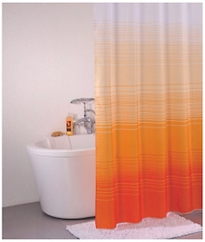 Штора для ванны IDDIS Basic Orange Horizon 200х200 см оранжевая