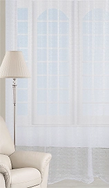 Штора тюлевая Фэнтези органза 300x270 см 1 шт белая