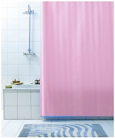 Штора для ванны Bacchetta Rigone 180х200 см розовая