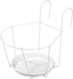 Кронштейн настенный для горшков 20 см белый