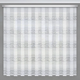 Штора тюлевая органза 300x145 см 1 шт белая с узором