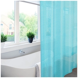 Штора для ванны MEIWA PEBBLES 182х182 см синяя