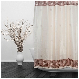Штора для ванны Dasch Орнамент 180х180 см бежевая