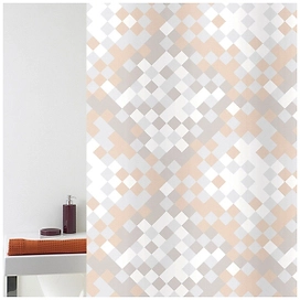 Штора для ванны Bacchetta Fragmen 240х200 см бежевая