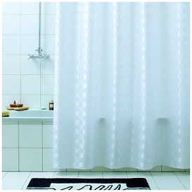 Штора для ванны Bacchetta Quadretto 240х200 см белая