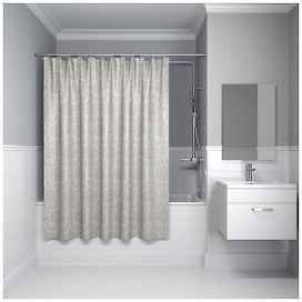Штора для ванны IDDIS Decor 180х180 см серая