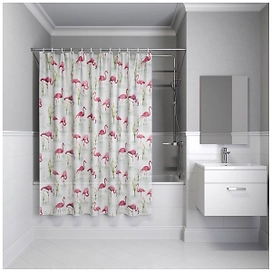 Штора для ванны IDDIS Promo 180х180 см розовая