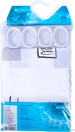 Штора для ванны VANSTORE Шашки 180х200 см бежевая