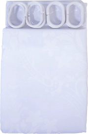 Штора для ванны Aquarius Зимный сон 180х200 см белая