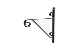 Кронштейн настенный для балконного ящика 35 см черный