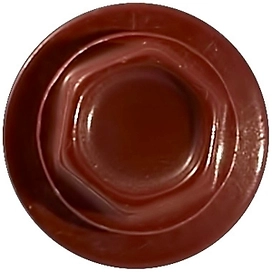 Саморезы Tech-KREP 4,8х28 мм шестигранные кровельные темно-красные 60 шт