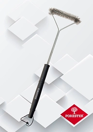 Щётка для чистки гриля на длинной ручке FORESTER 53,3x18 см