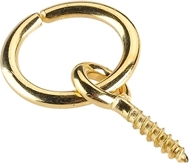 Кольцо для картины D16мм, с петлей-шурупом 2 шт