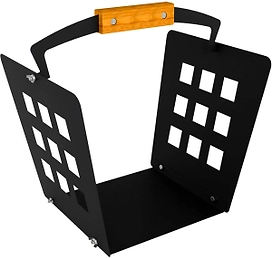 Дровница для камина FIREWOOD черная