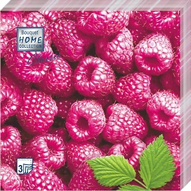 Салфетки Малина бумажные 16,5x16,5 см