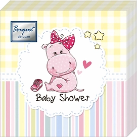 Салфетки Веселые зверюшки 3-слойные 24х24см 25 листов