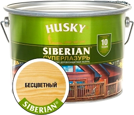 Антисептик HUSKY Siberian бесцветный 9 л полуглянцевый