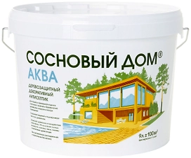 Антисептик лессирующий Сосновый дом АКВА орегон 9 л