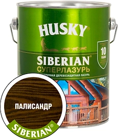 Антисептик HUSKY Siberian палисандр 2,7 л полуглянцевый