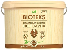 Защитный состав ТЕКС BIOTEKS Эко-сауна 2 л полуматовый
