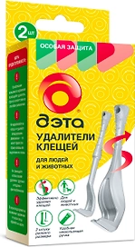 Удалитель клещей ДЭТА 2 шт