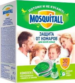 Фумигатор + жидкость от комаров Mosquitall 90803 30 мл