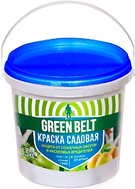 Краска садовая для деревьев от солнечных ожогов и насекомых GREEN BELT 1,5 кг