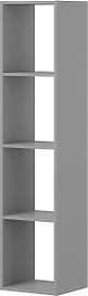 Стеллаж универсальный ФЕЛИКС ЛДСП 164х37х34 см серый