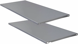 Полка универсальная сталь 3х80х35 см серебряная 2 шт