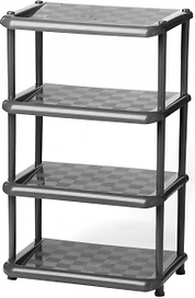 Этажерка для обуви IDEA пластик 80,7x49,7х30,7 см коричневая 