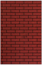 Панель ДВП листовая Кирпич красный обожженный 1220х2440х6 мм