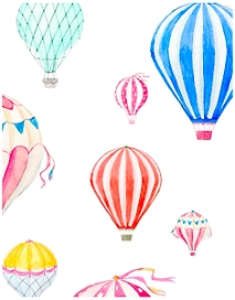 Панель МДФ листовая Ростомер Воздушные шары 600х2440х3 мм