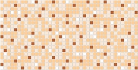 Панель ПВХ листовая Мозаика коричневая 480х955х3 мм