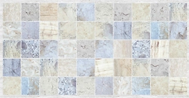 Панель ПВХ листовая Мрамор голубой 484х964х3 мм