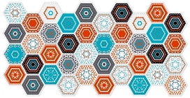 Панель ПВХ Плиточные Лагом 492х973х3 мм