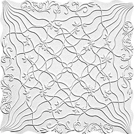 Панель 3D пенополистирол Вуаль 500х500х11,5 мм 8 шт