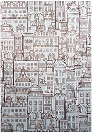 Панель ПВХ листовая Старый город 250х2700х8 мм