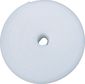 Кромочная демпферная лента с фартуком 100x10 мм 25 м белая