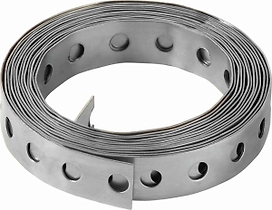 Монтажная лента LUX-TOOLS 17 мм х 3 м х 1 мм оцинкованная сталь