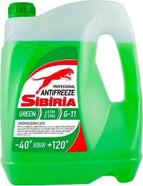 Антифриз Sibiria G11 зеленый 5 л