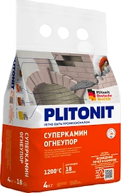 Кладочная смесь PLITONIT СуперКамин ОгнеУпор 4 кг