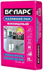 Наливной пол цементный тонкослойный БОЛАРС Финишный СВ-1010 20 кг