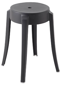 Табурет пластиковый черный